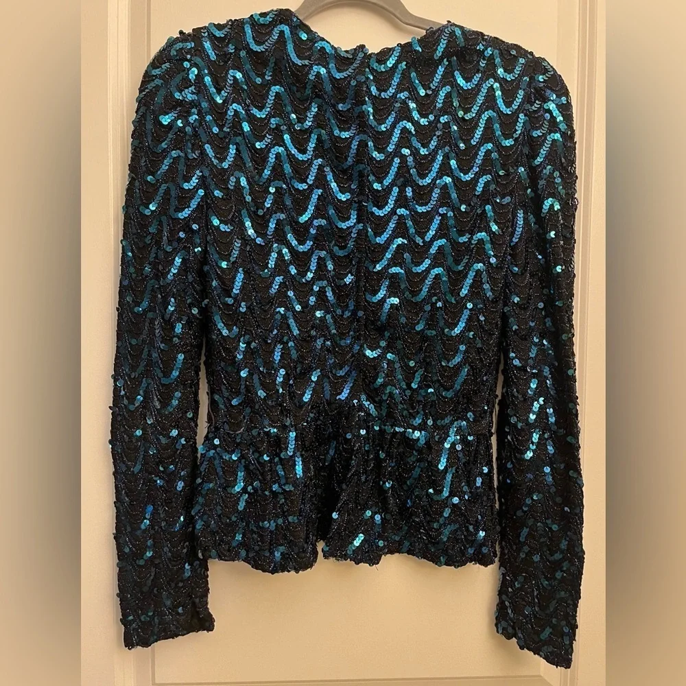 Vintage Sequin Jacket / Top – Paillette Party